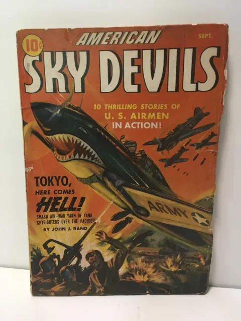 American Sky Devils Pulp Magazine September 1942
