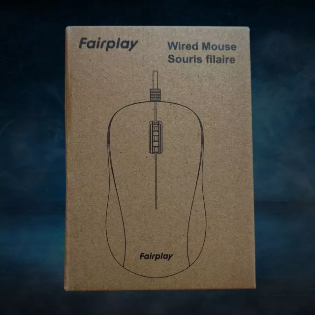 Souris Filaire USB Noir - 3 Boutons - FAIRPLAY
