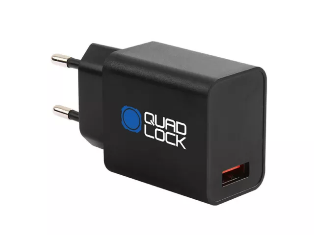 Adaptateur secteur QUAD LOCK standard EU port USB Type A