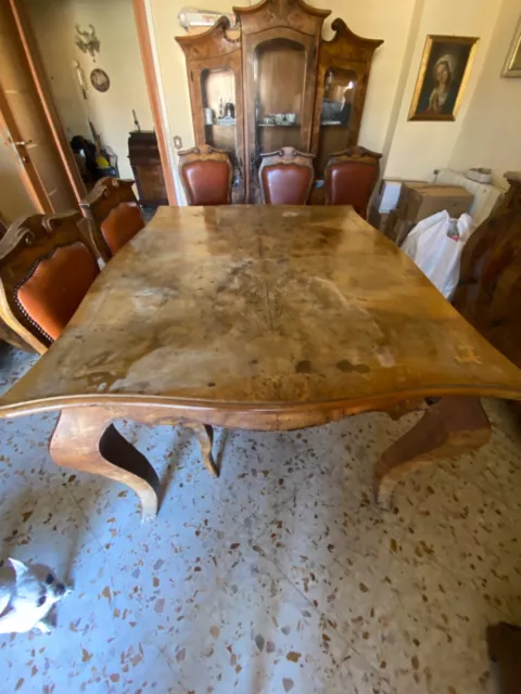 tavolo e sedie stile barocchetto