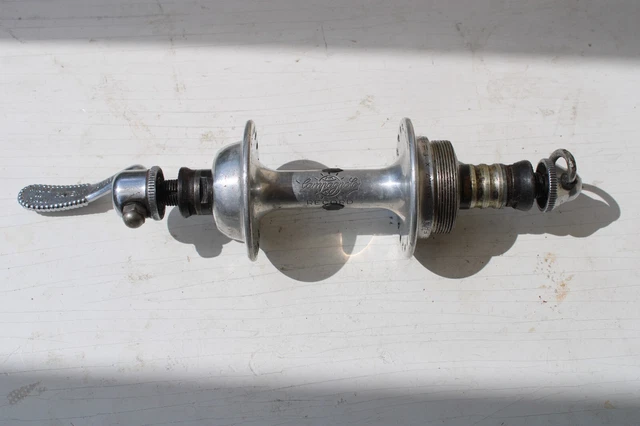 Paire De Moyeux Campagnolo Record 32 Trous - Compatible 9/10 Vitesses - Écartements 100mm/130mm - NOS