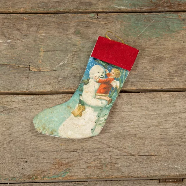 New! Ragon House 9" MINI STOCKING CANDY HOLDER Snowman w/ Angel L179511 New! Ragon House 9" MINI STOCKING CANDY HOLDER Snowman w/ Angel L179511