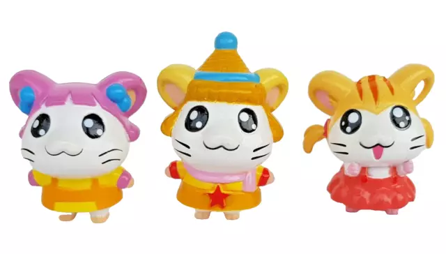 Hamtaro "Serie di 3 Figure cm. da 3,4 a 4,7 Circa"