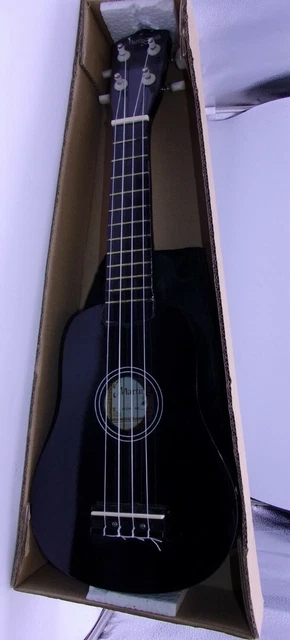 MARTIN SMITH UK 212 BK Black Ukulele With Carry Bag Musical