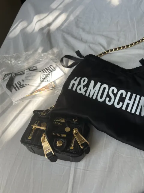 Moschino H&M Leather Biker Jacket Shoulder Bag DS Sealed Bag 3