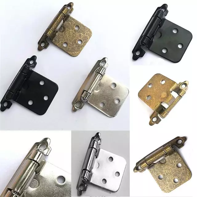 Kitchen Cabinet Hinges Self Closing Face Mount Cupboard Door Spring Hinge LI