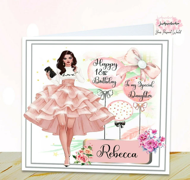 Personalised Birthday Card. Daughter, Granddaughter, Daughter-in-law, Sister, Niece. Friend - Foto 8