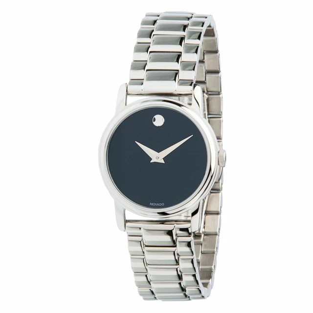 Movado 2100017 Women's Museum Stainless Steel Quartz Watch New With Tags And Box