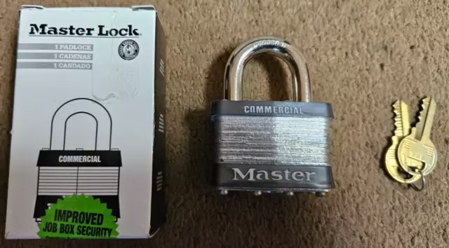 Master Lock 5KA Commercial Steel Padlock Keyed Alike 5KA A445