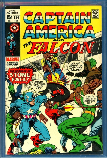 Captain America #134 CGC GRADED 9.4 - Boston pedigree - 1st Cap/Falcon logo 2