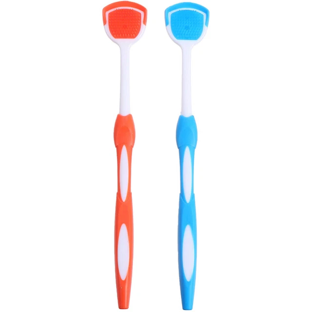 2 piezas limpiadores de lengua profesionales cepillos raspadores de lengua lengua lengua doméstica