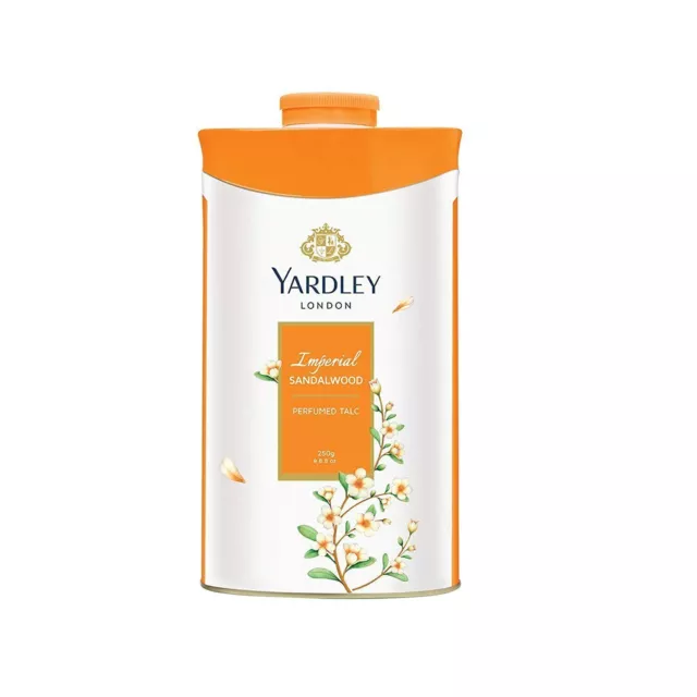 Yardley London - talco de sándalo imperial para mujer, 250 g (paquete de 1)