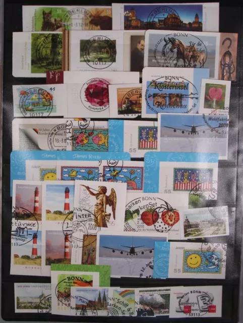 BRD Zusammenstellung selbstklebende Briefmarken gestempelt nur Euro Werte #GM649 2
