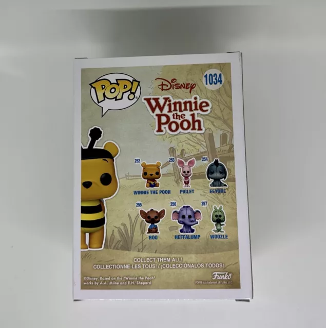 WINNIE THE POOH BUMBLE BEE #1034 Disney Funko Pop! BOX LUNCH EXCLUSIVE! 2