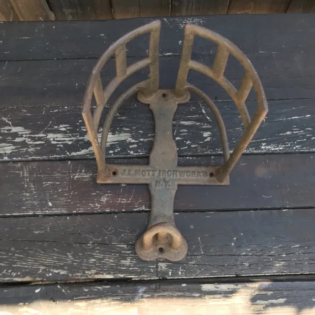 Antique Cast Iron Saddle Rack Bridle Hook. Jl Mott Iron Works New York