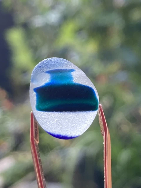 Original Seaham Strand Meer Glas blau/grün mehrere schöne Farbtöne für Schmuck/Kunst