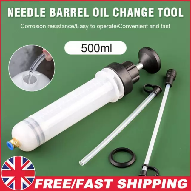 200ml/500ml Car Fluid Extractor Portable Syringe Type Auto Tools (500ML)