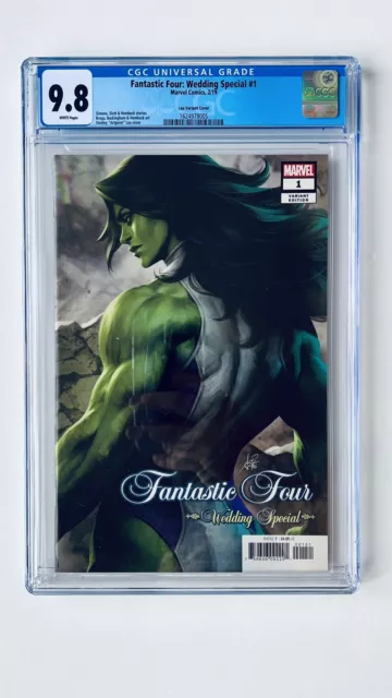 Fantastic Four: Wedding Special #1 - CGC 9.8. Artgerm variant. She-Hulk