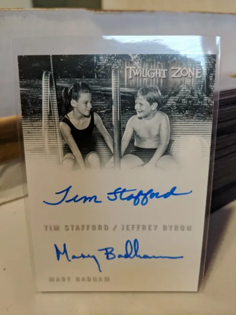2020 Twilight Zone Archives Tim Stafford/ Mary Badham DA3 Dual Autograph Card