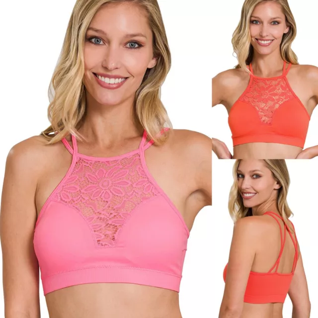 Women's and Juniors Adjustable Spaghetti Strap Lace Trim Long