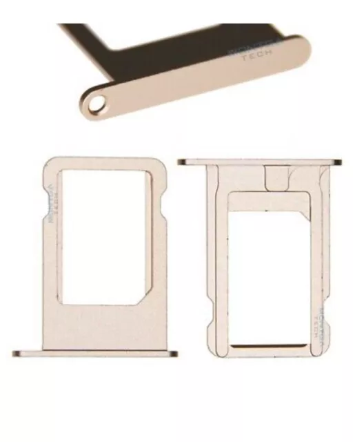 Rack Tiroir Carte SIM Apple iPhone 5S Gold OR