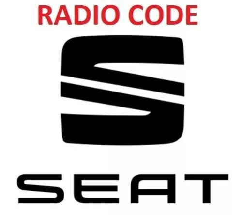 SEAT Radio CODE dekodieren Alana Altea Aura Ibiza Leon RNS 315 RCD ALLE MODELLE