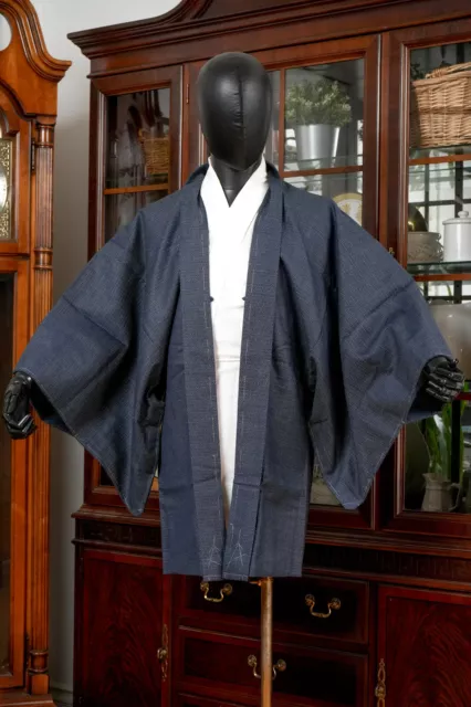 Dear Vanilla Japanese Silk Haori Jacket Men's Kimono Authentic Japan Vintage