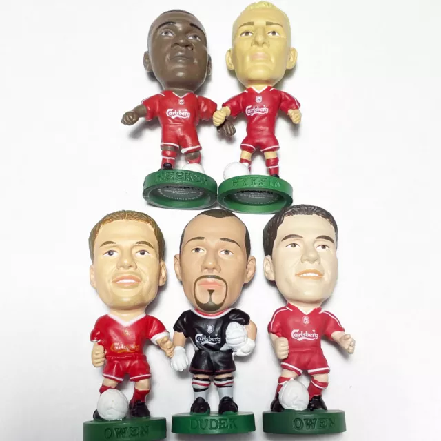 5 x CORINTHIAN PROSTARS FIGURES LIVERPOOL JOB LOT (C) inc Owen, Hyypia, Dudek