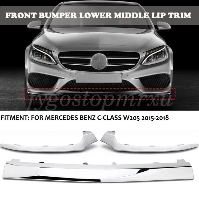 Front Bumper Spoiler Lip For Mercedes-Benz CLS W218 CLS550 2015-2018 - View #8