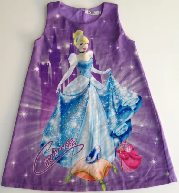 V TEMENT ENFANT FILLE ROBE IMPRIME CENDRILLON zara 10 ans EUR 14