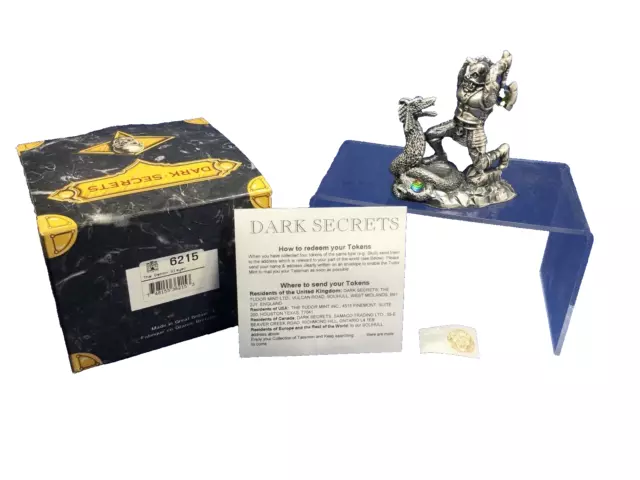 Tudor Mint, 6215 Dark Secrets-The Demon Slayer, Pewter w/ Swarovski Crystal, NIB