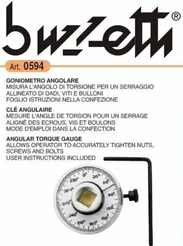 0594-Goniometro Angolare Misura L'angolo Di Torsione Per Un Serraggio Allineato