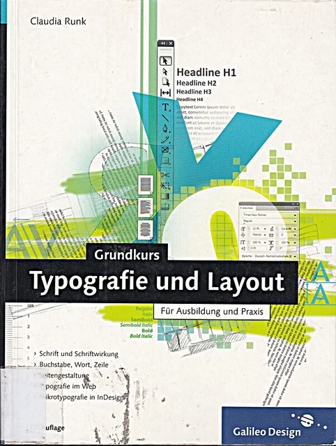 GRUNDKURS TYPOGRAFIE UND Layout: Für Ausbildung und Praxis (Gali EUR 8 ...