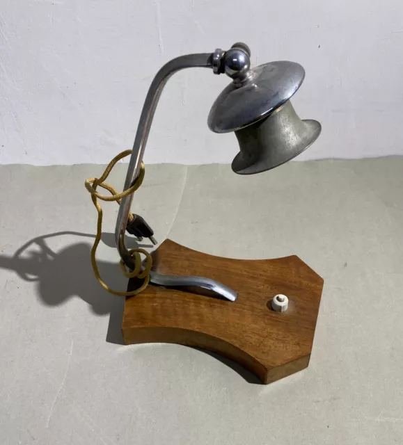 Modernariato-Lampada Da Comodino O Scrivania-Decorativa-Anni '50-Da Collezione