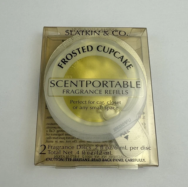 Frosted Cupcake Scentportable Fragrance Refills 2 Discs Bath Body Works Slatkin