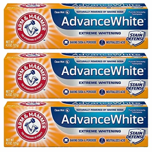 3-ARM & HAMMER Advance White Baking Soda & Peroxide Toothpaste Extreme Whitening