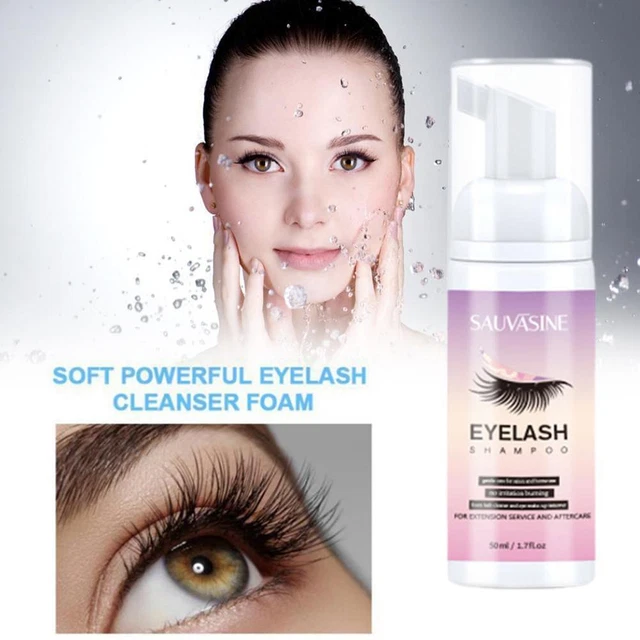 50ml EYELASH EXTENSION FOAMING SHAMPOO & FOAM CLEANSER SHAMPOO CLEA LASH Se L4Z4