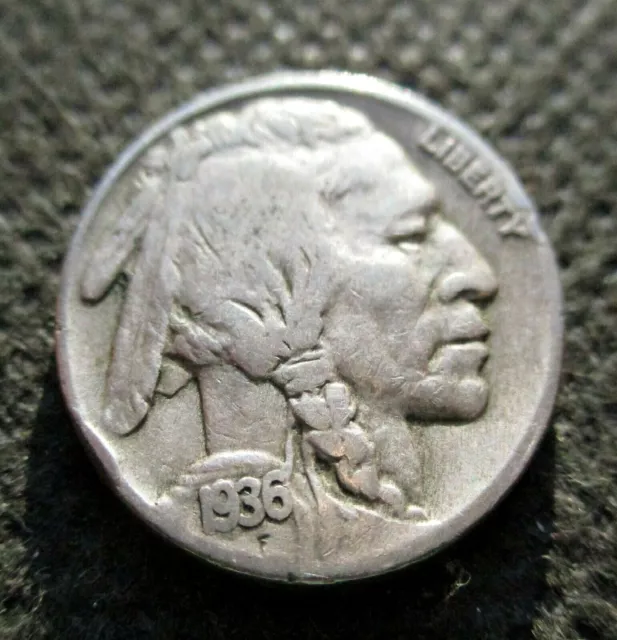 1936 5 Cents "Buffalo Nickel" Coin Of United States Of America