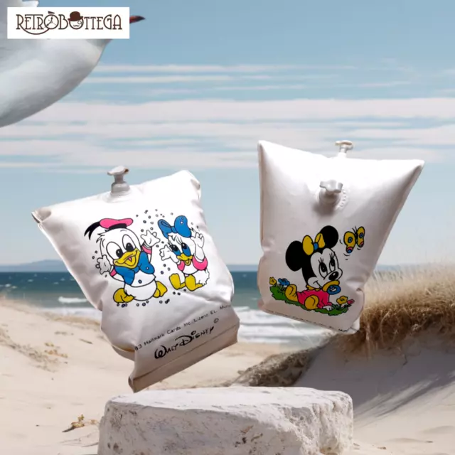 Reposabrazos Hinchables para Niños Vintage WALT DISNEY Años 80 Mickey Mouse...