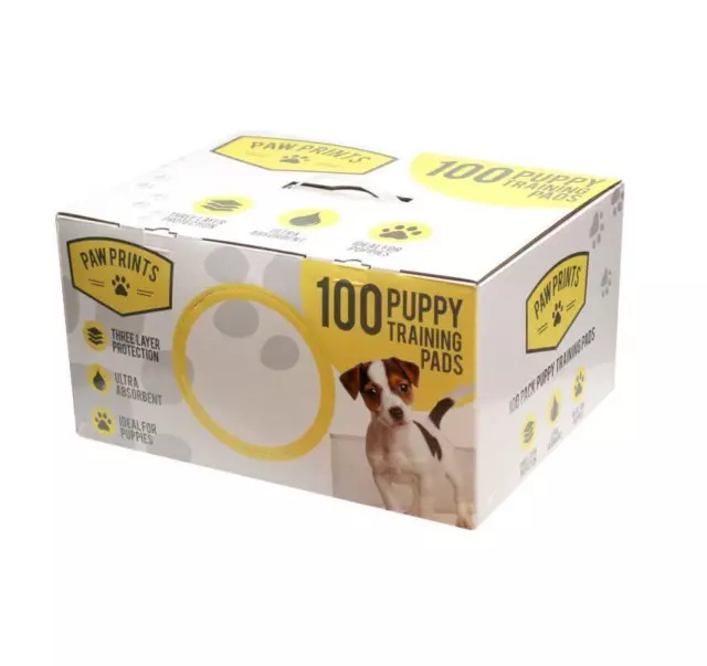 Neuf 100 coussinets d'entraînement pour chiots ultra absorbants pour chiots trois couches fortes chiots