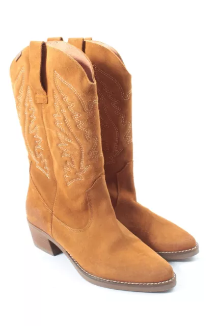 MUSTANG Botines estilo vaquero Mujeres Talla EU 40 naranja claro-blanco puro