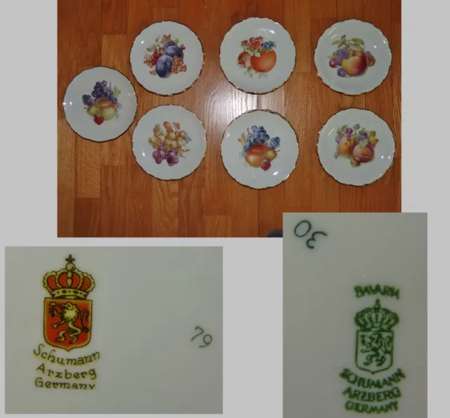 Fruit Designs On Dessert Plates Selections By Schumann Germany