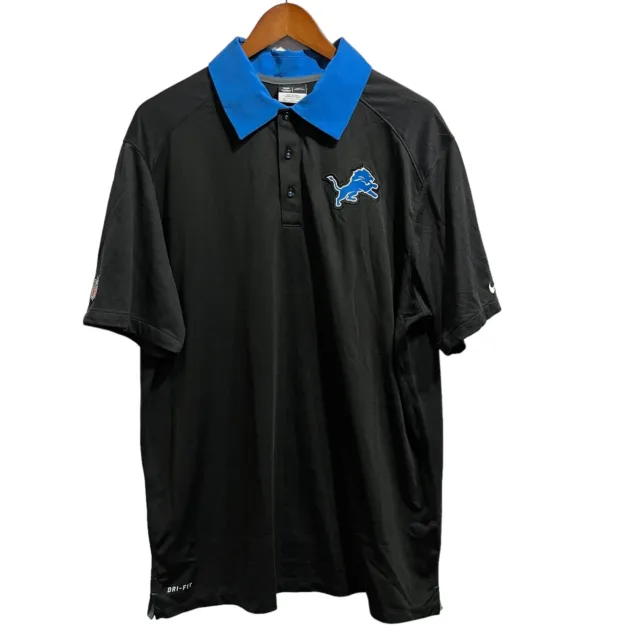Detroit Lions Nike On Field Dri Fit Polo Shirt Men’s XL