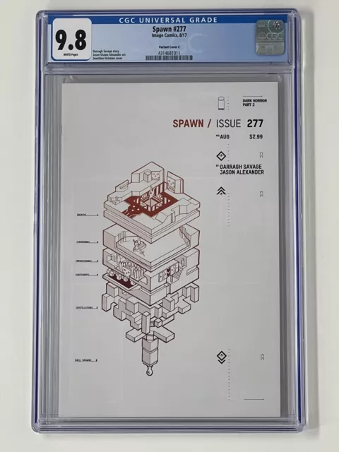 SPAWN #277 CGC 9.8 NM/M JONATHAN HICKMAN VARIANT IMAGE COMICS TODD McFARLANE
