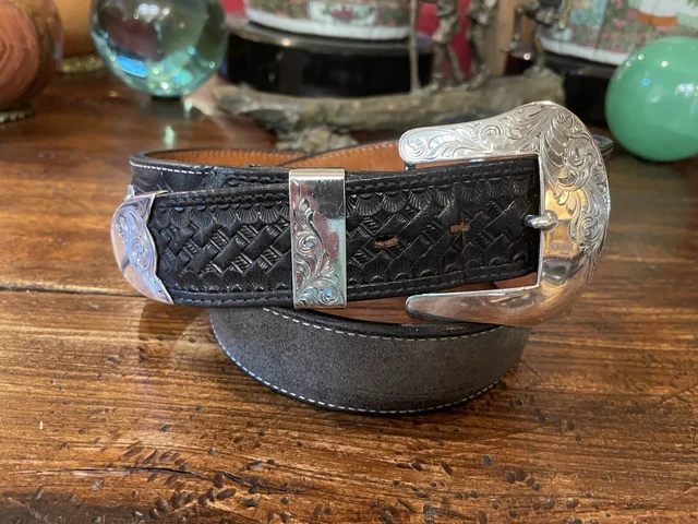 VOGT James Reid Style Sterling Silver Belt Buckle 1.5”33-35 Conchos🤚🐂✅