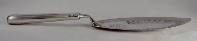 Georgian 1795 Sterling Silver Serving Spoon / Fish Slice Henry Chawner London