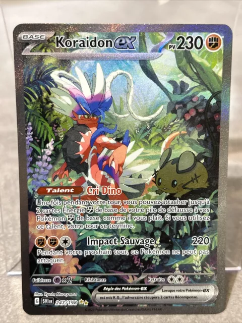 Carte Pokémon Koraidon EX 247/198 Full Art Écarlate et Violet EV01 FR