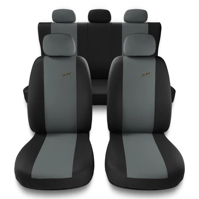 Housses De Sièges Universelles Pour Volkswagen New Beetle (1998-2005) - Faux Cuir Gris XL-G - Neuf