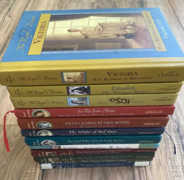Lot of 12 Dear America The Royal Diaries Hardcover Books Historical Fiction Kids
