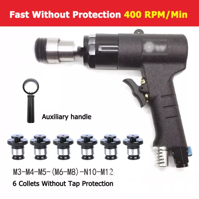 Pneumatic Air Drilling Gun Drill 400Rpm Tapping Machine M3-12 Chucks Fast Speed